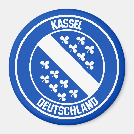 Kassel Round Emblem Magneet (Voorkant)