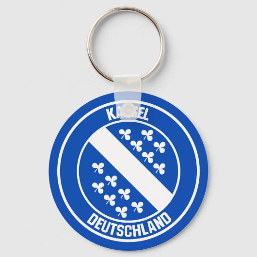 Kassel Round Emblem Sleutelhanger (Voorkant)