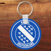 Kassel Round Emblem Sleutelhanger (Voorkant)