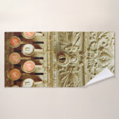 kassenregister, dat onder stof en cobweb valt badhanddoek (Badhanddoek)