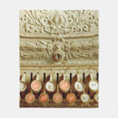 kassenregister, dat onder stof en cobweb valt fleece deken (Voorkant)