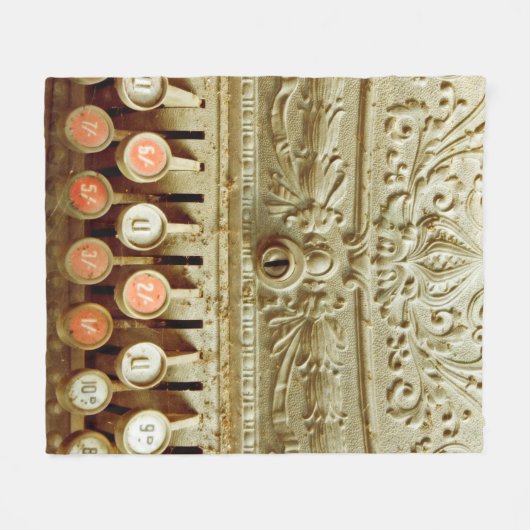 kassenregister, dat onder stof en cobweb valt fleece deken (Voorkant (Horizontaal))