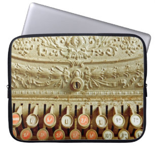  kassenregister, dat onder stof en cobweb valt laptop sleeve