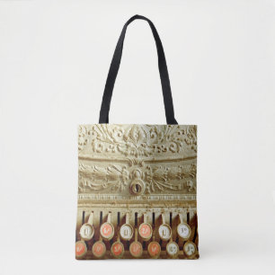 kassenregister, dat onder stof en cobweb valt tote bag