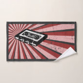 Kassette, Retro, Vintage, Nerddesign, tape Handdoek (Handdoek)