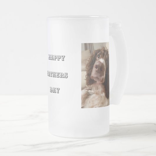 Kassettengaasje voor vaders dag matglas bierpul (Voorkant rechts)