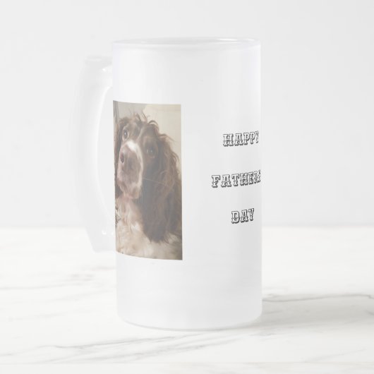 Kassettengaasje voor vaders dag matglas bierpul (Voorkant links)