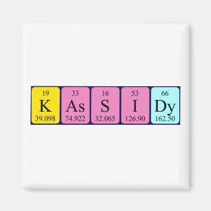 Kassidy periodiek table name magnet
