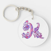 Kassie monogram K naam en betekenis Sleutelhanger (Voorkant)