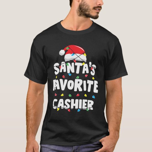 Kassier Kerstman's favoriete grappige cadeau Kerst T-shirt (Voorkant)