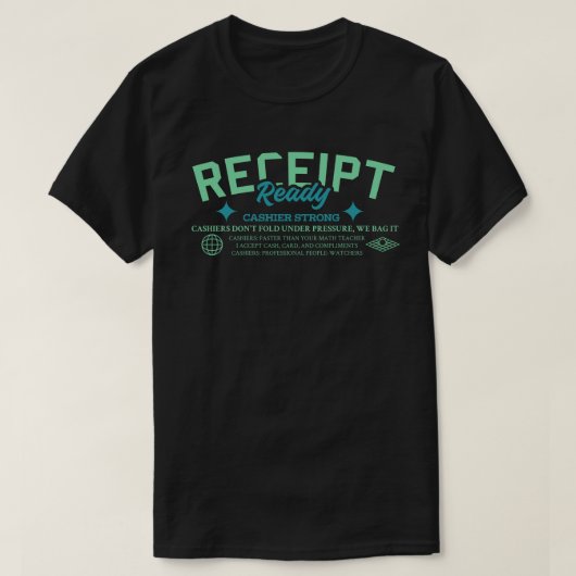 Kassière Sterk T-shirt (Design voorkant)