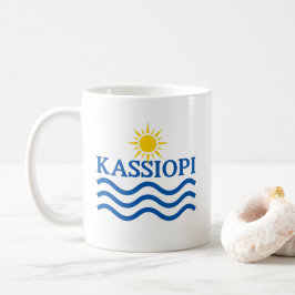 KASSIOPI Corfu Griekenland, Zonnegolven Koffiemok
