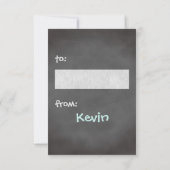 Kassroom valentijn ruilbord fotoblauw kaart (Achterkant)