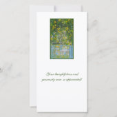 KASSTROOMSTROMEN EN BABY-BLAUWE GATE BEDANKKAART (Achterkant)