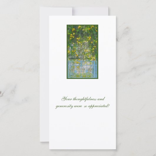 KASSTROOMSTROMEN EN BABY-BLAUWE GATE BEDANKKAART (Achterkant)