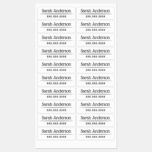 Kasswit of waterbestendig kleurnaamnummer labels (Vel)