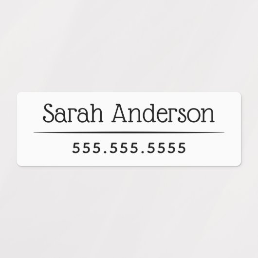 Kasswit of waterbestendig kleurnaamnummer labels (Design 1)