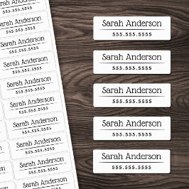 Kasswit of waterbestendig kleurnaamnummer labels