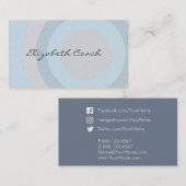 Kassy blauwe cirkels visitekaartje (Voorkant / Achterkant)