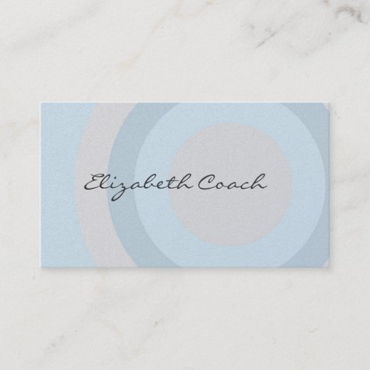 Kassy blauwe cirkels visitekaartje (Voorkant)