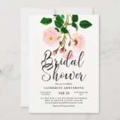 Kassy Blush Rozen Botanisch Vrijgezellenfeest Kaart (Voorkant)