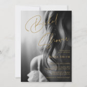Kassy Bridal Shower Invitation in BW Photo Styles Kaart (Voorkant)