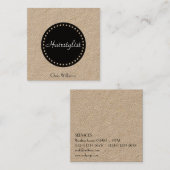 Kassy elegant luxe, stijlvolle cover vierkante visitekaartje (Voorkant / Achterkant)