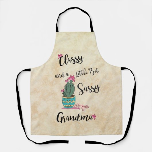 Kassy en een beetje sassy Schort (Voorkant)