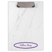 Kassy en functionele witte marmer klembord (Voorkant)