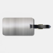Kassy geborsteld aluminium bagagelabel (Achterkant horizontaal)