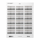 Kassy geborsteld aluminium etiket (Full Sheet)