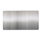 Kassy geborsteld aluminium etiket (Voorkant)