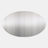 Kassy geborsteld aluminium ovale sticker (Voorkant)