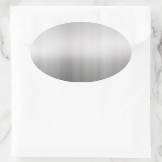 Kassy geborsteld aluminium ovale sticker (Tas)