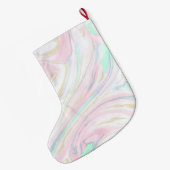 Kassy gemarmerd abstract ontwerp grote kerstsok (Achterkant (Hangend))