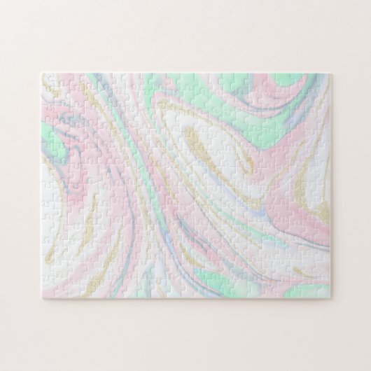 Kassy gemarmerd abstract ontwerp legpuzzel (Horizontaal)