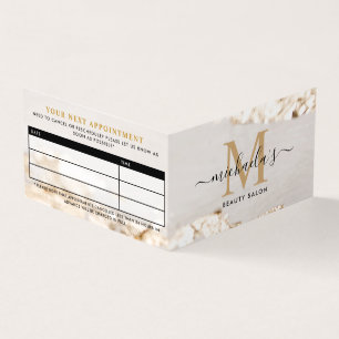 Kassy Gold Foil Monogram Aanwijzing/Loyalty Visitekaartje
