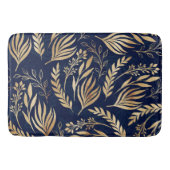Kassy Gold Foliage Botanical Blue Design Badmat (Voorkant)