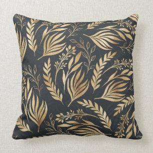 Kassy Gold Foliage Botanical Grey Design Kussen