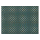 Kassy golden like fleur de lis on dark zee green tafelkleed (Voorkant (Horizontaal))