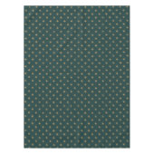 Kassy golden like fleur de lis on dark zee green tafelkleed (Voorkant)