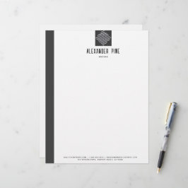 Kassy Grey Borhed Metal Professional Business Briefhoofd