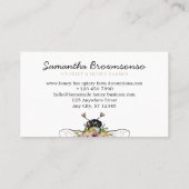 Kassy Handtekening harten Floral Apiary Honey Bee Visitekaartje (Achterkant)