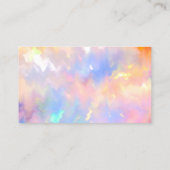 Kassy House Cleaning Service Maid Pink Holograaf Visitekaartje (Achterkant)