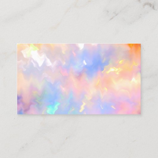 Kassy House Cleaning Service Maid Pink Holograaf Visitekaartje (Achterkant)