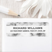 Kassy marble return address etiket (Insitu)