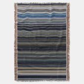 Kassy Navy en Gold Multicolor Stripes Deken (Voorkant Verticaal)