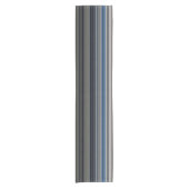 Kassy Navy en Gold Multicolor Stripes Korte Tafelloper (Voorkant)