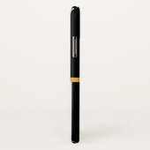 Kassy Red Bow Black en White Stripes met naam Case-Mate iPhone Case (Achterkant / rechts)