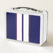 Kassy Red, White en Blue Racing Stripes (Achterkant)